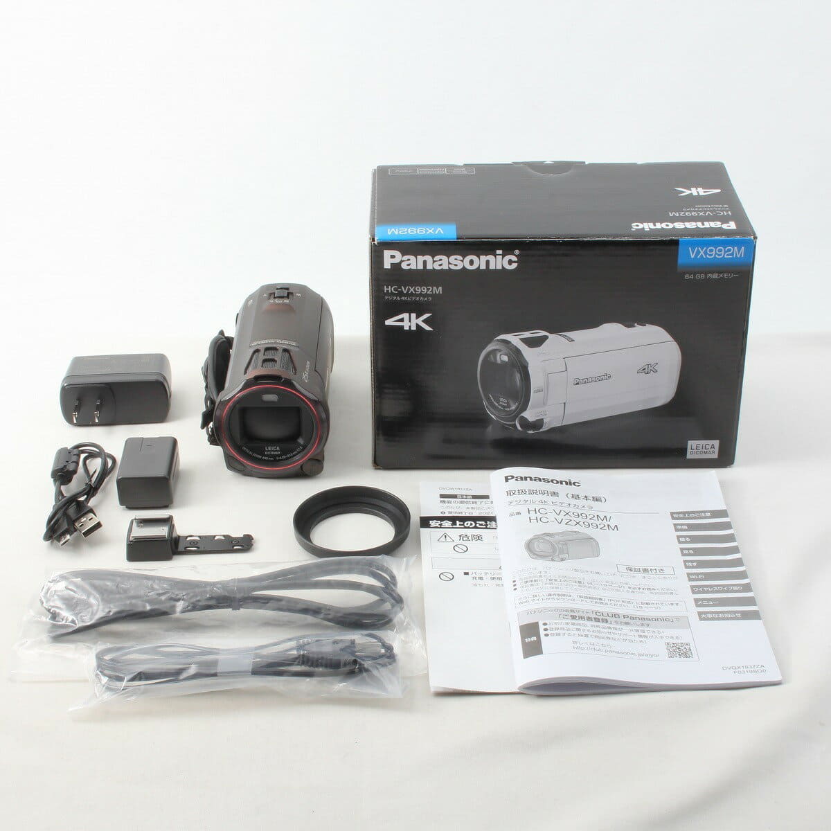 Used]Panasonic Panasonic HC-VX992M cacao brown accessories 