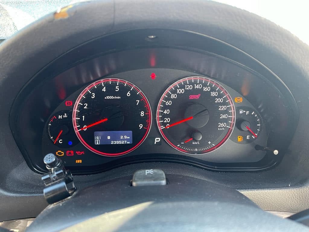 車 BG5 BD5 Sti 240km メーター