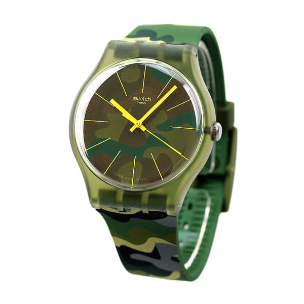 New]Swatch SWATCH Nugent duck Forest 41mm camouflage mens Ladies SUOG114  camouflage - BE FORWARD Store