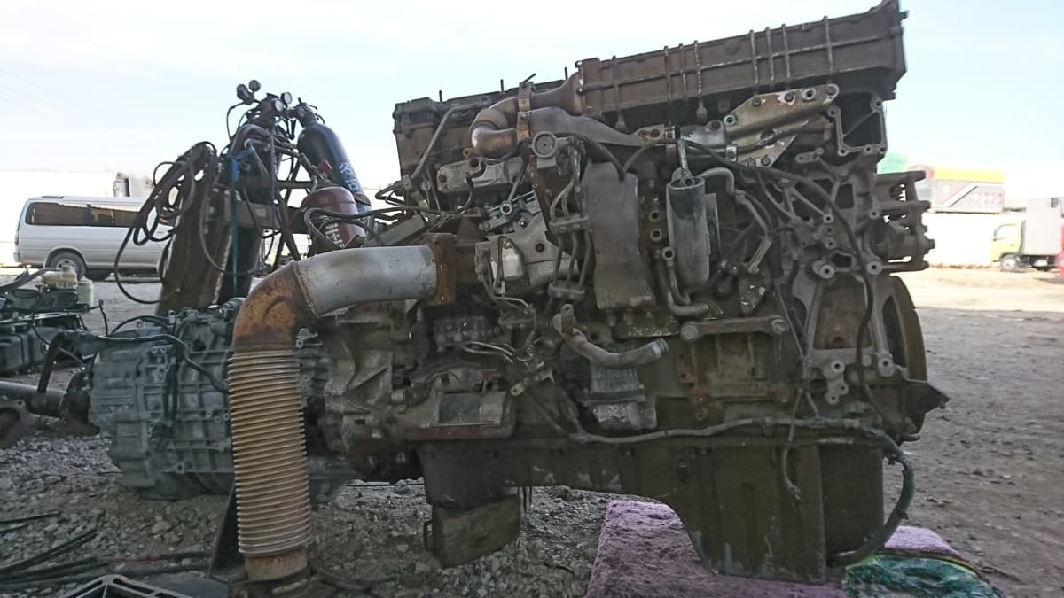 Used]210110 Mitsubishi Fuso SUPER great QKC-FU55VZ Engine