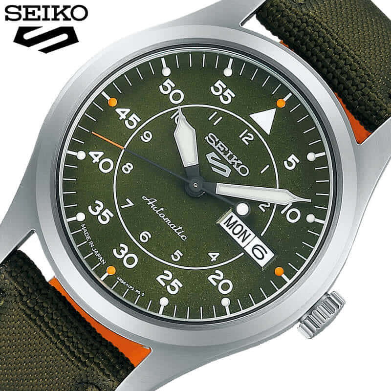 New]Mens SBSA141 machine type Mechanical for 5 SEIKO SEIKO clock SEIKO  clock SEIKO five -free Garth treat-style SPORTS Military FLIEGER Street  Style - BE FORWARD Store