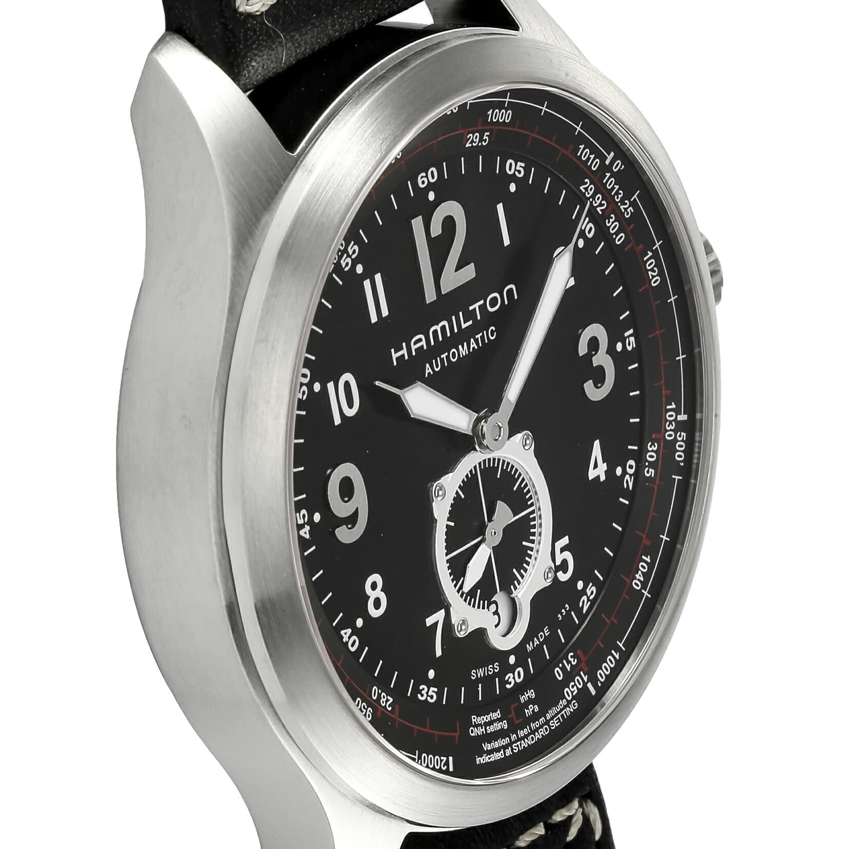 New HAMILTON khaki aviation self winding watch mens Black H76655733 clock BE FORWARD Store