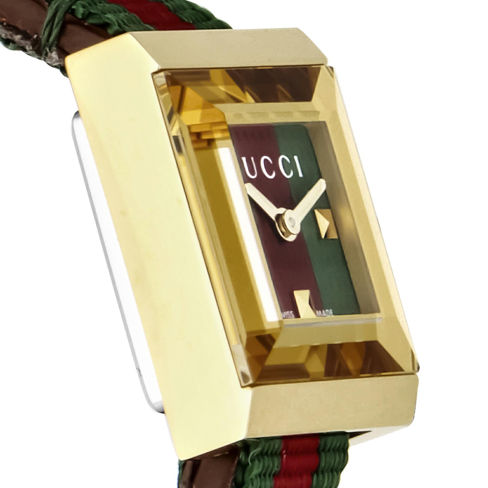 New Gucci GUCCI G FRAME kuo tsuredisugurin red YA128527 clock BE