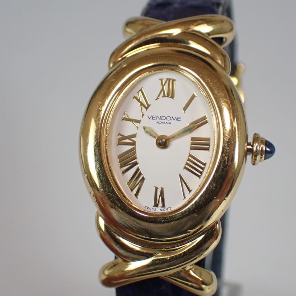 Used]VENDOME AOYAMA Vendome Aoyama quartz watch gold - BE
