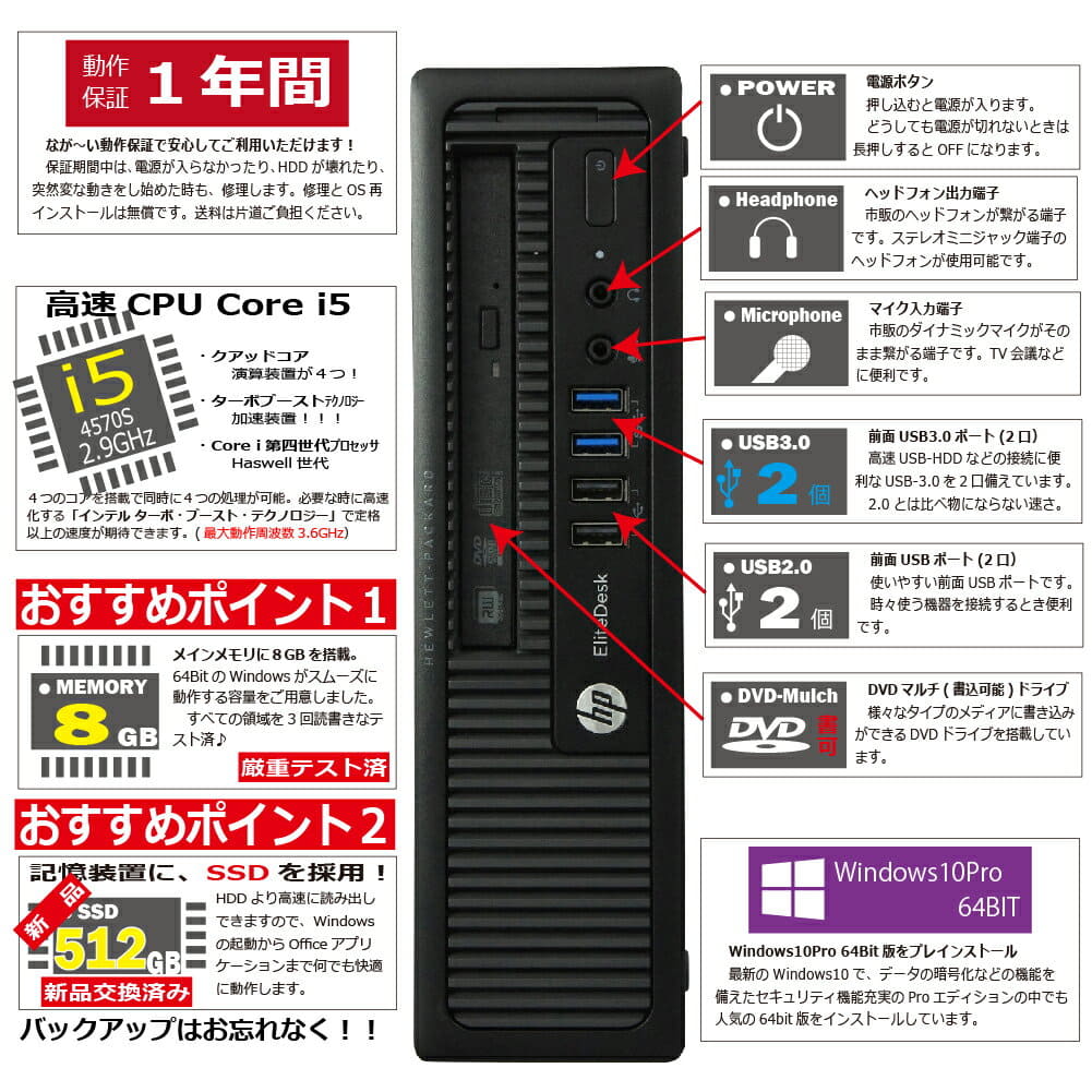 Corei5 高速 第2世代CPU⁄Windows 0 ⁄無線Wi-Fi付き⁄ SSD 240GB 特集
