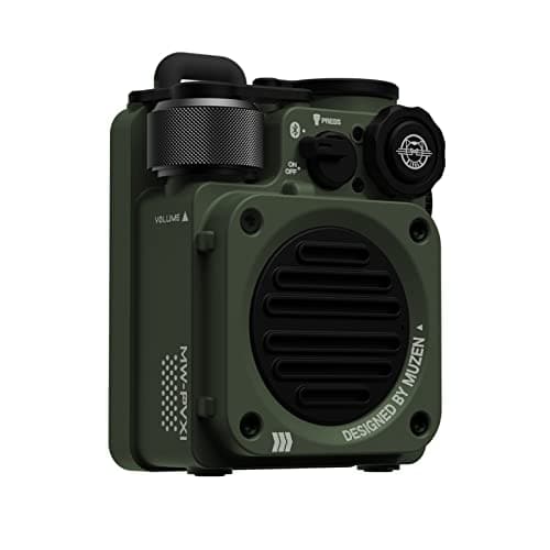 [New]muzen Wild Mini IPX5 Bluetooth Speaker, Waterproof (Jungle Green ...