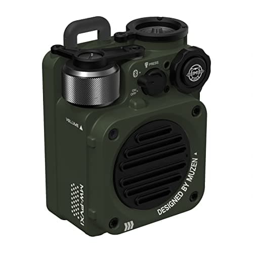 [New]muzen Wild Mini IPX5 Bluetooth Speaker, Waterproof (Jungle Green ...