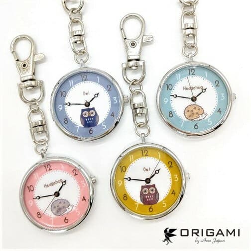 [New]Key ring animal key ring clock watch key ring hedgehog owl - BE ...