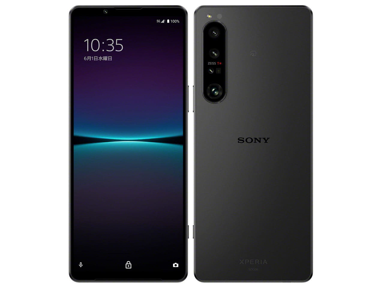 New]Wi-Fi SONY Xperia 1 IV SOG06 Black SIM-Free SIM-free
