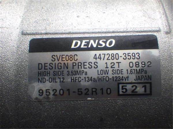 Used]A/C Compressor SUZUKI Swift 2017 DBA-ZC13S 9520052R10 - BE 