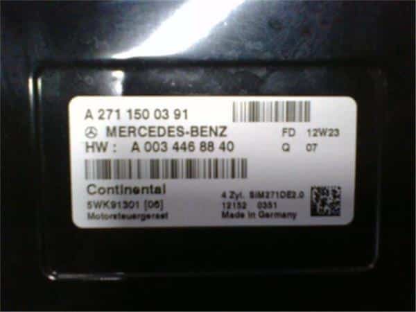[Used]Engine Control Unit MERCEDES-BENZ Benz c class 2012 DBA-204349 ...