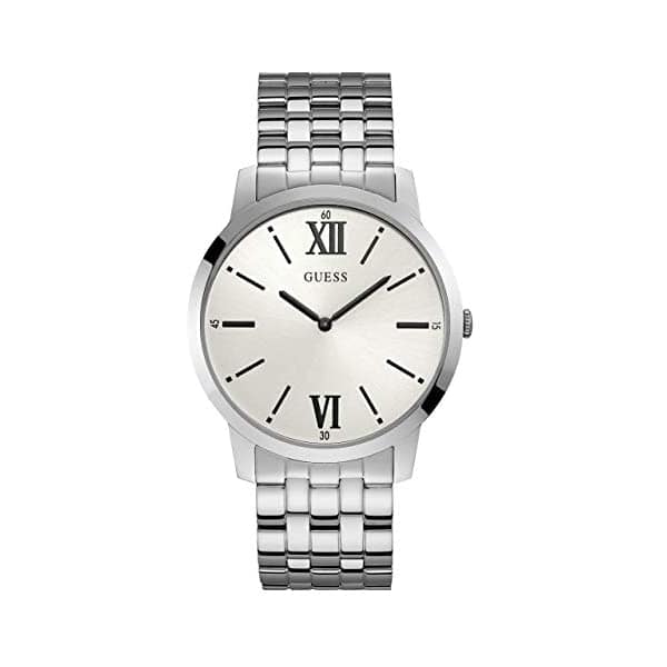 [New]gesu GUESS W1073G1 clock GUESS Factory White and Silver-Tone ...