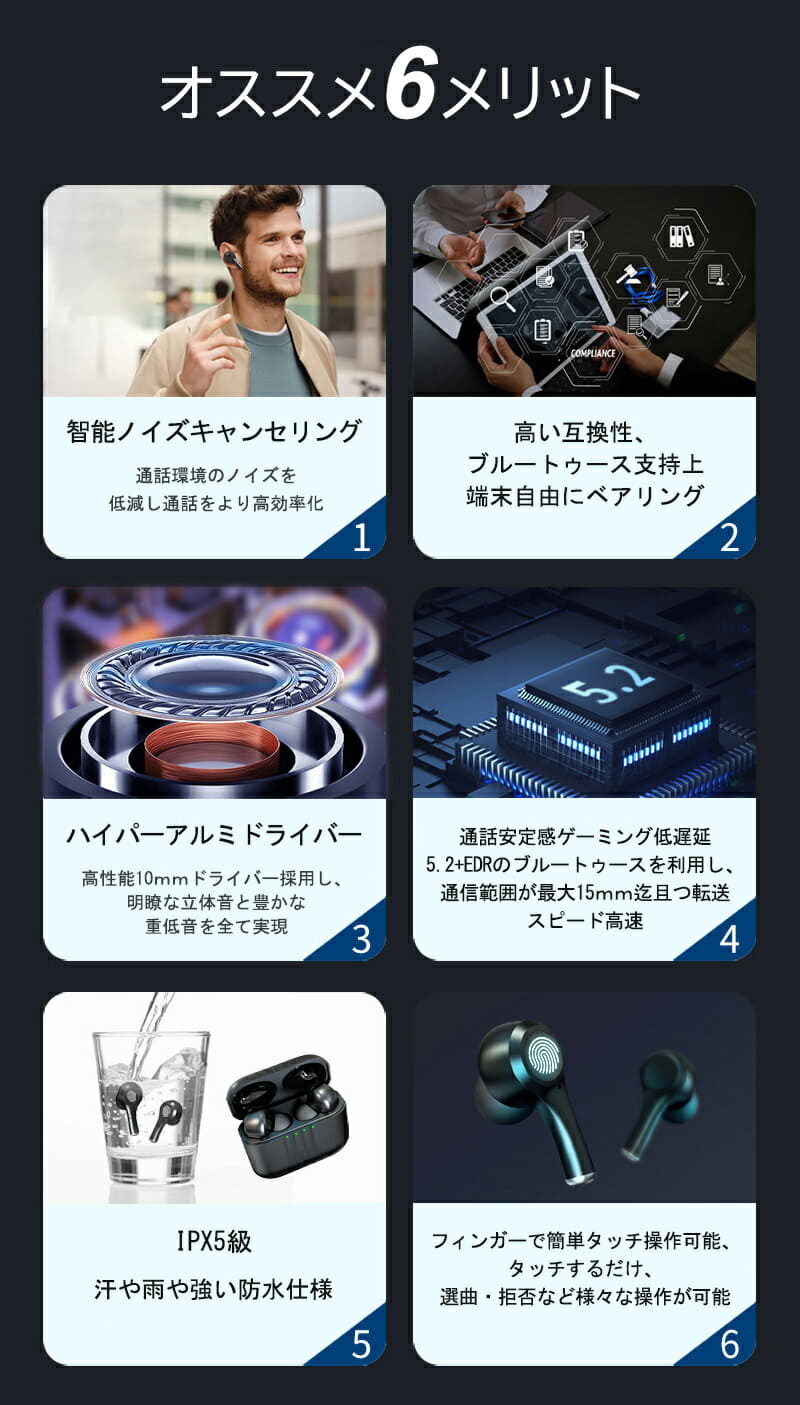 [New]Call function noise canceling hands-free one ear Siri headphones ...