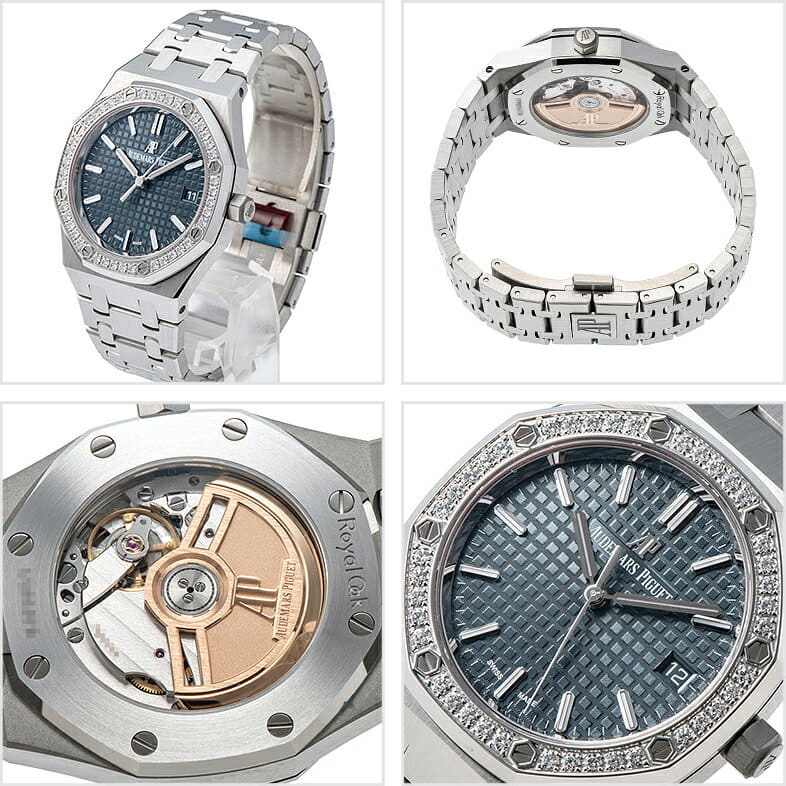 New 8 1 odema pigeroiyaruoku Ref.77351ST.ZZ.1261ST.01 blue AUDEMARS PIGUET Royal Oak BE FORWARD Store