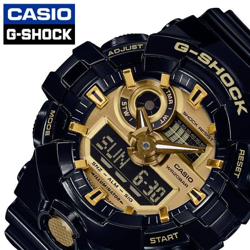 [New]Casio CASIO clock G-SHOCK G-SHOCK mens CASIO-GA-710GB-1AJF Gold ...