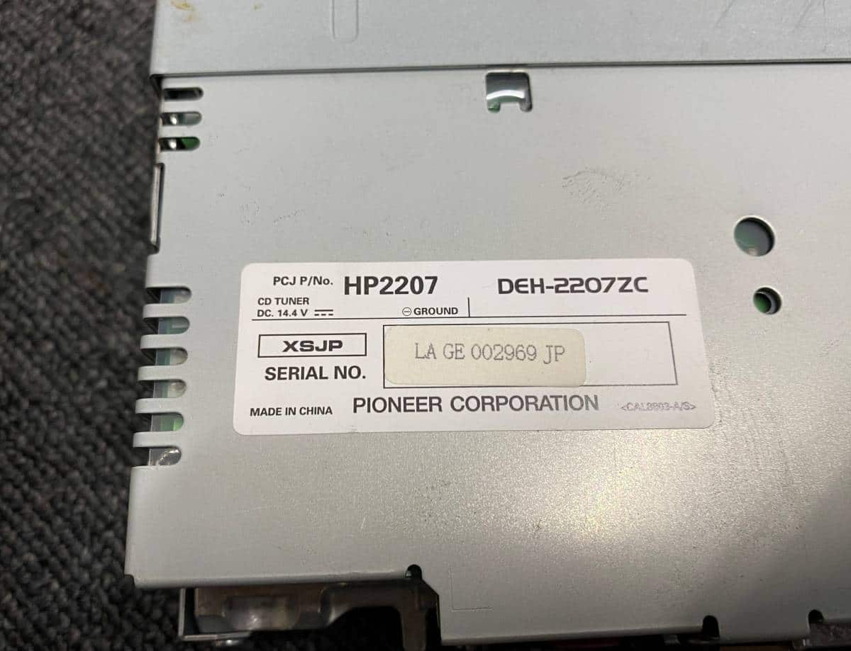 Used][Peugeot 308 Genuine audiodisk deck DEH-2207ZC accessory case