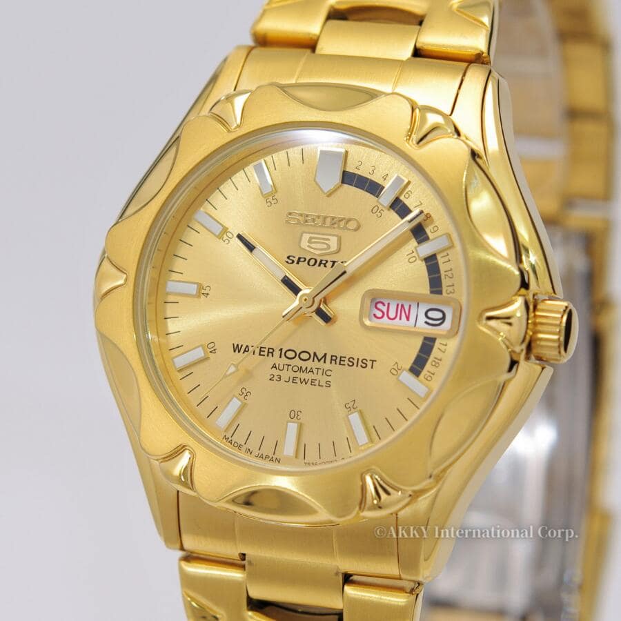 [New]SEIKO SEIKO 5 Automatic winding Gold SNZ450J1 mens [reverse import ...