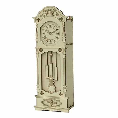 [New]A zone Wooden Art kigumi old clock case KGM10554 BE FORWARD Store