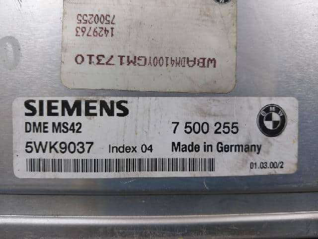[Used] Engine Control Unit / ECU BMW 5 Series 2000 7 500 255 - BE ...