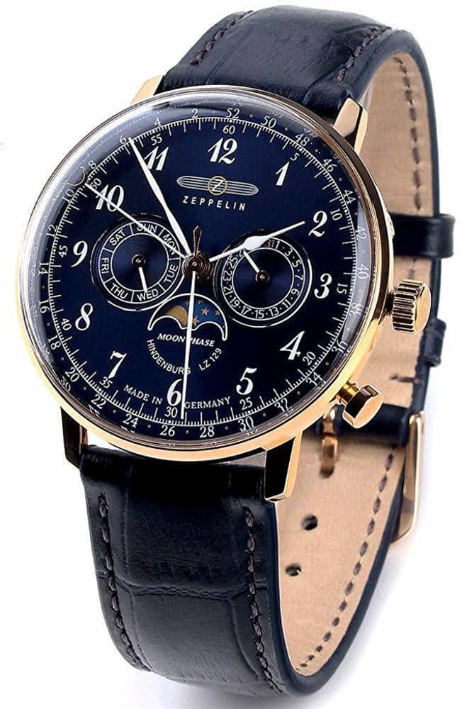 [New]The that Rose Gold dark Navy leather 70383 is cool for ZEPPELIN ...