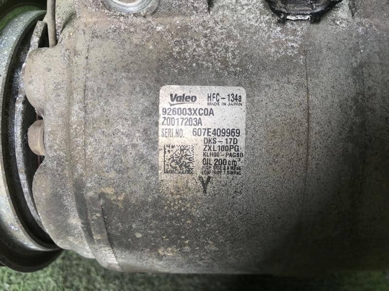 [Used]A/C Compressor NISSAN Nv350 caravan 2016 LDF-VW6E26 926003XC1B ...