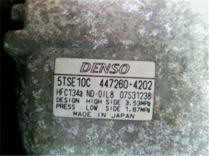 [Used]A/C Compressor TOYOTA Spade 2015 DBANSP141 BE FORWARD Auto Parts