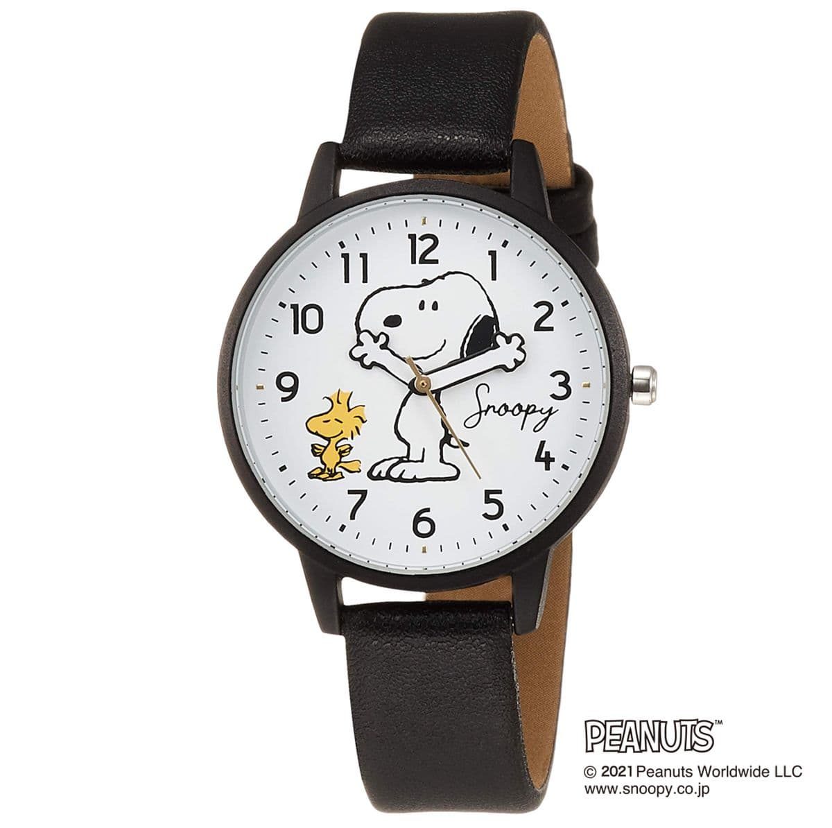 [New]Snoopy rolling band Ladies analog leather belt snoopy Woodstock ...