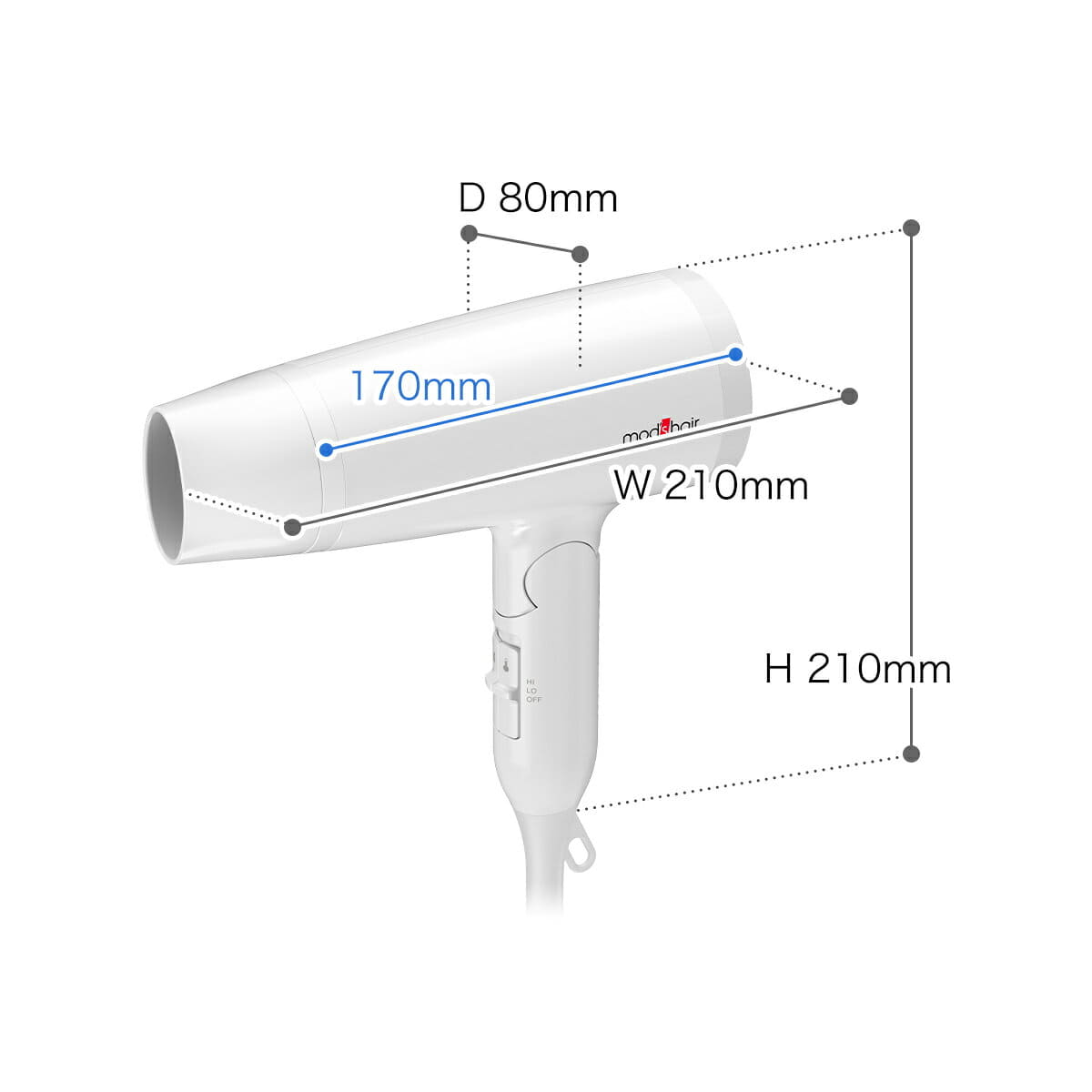 [New]Quantity of Mods hair hair dryer big wind fastdry dryer double
