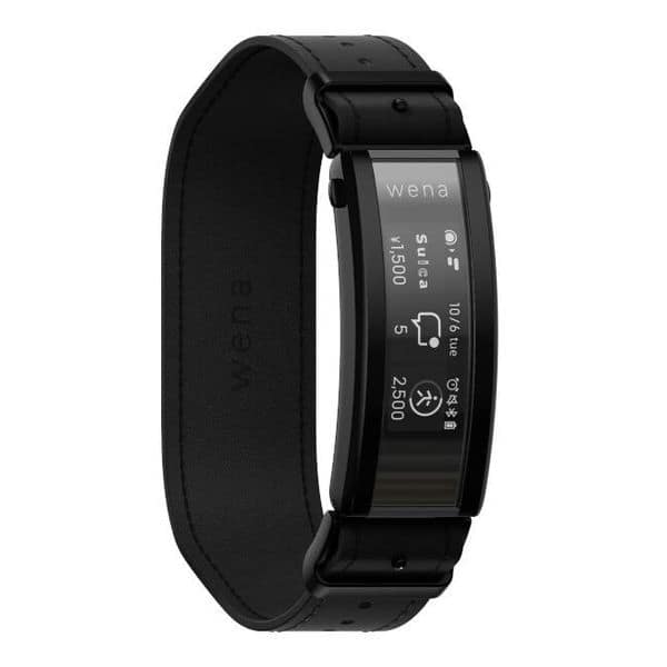 New][up to Smart wena3 leather premium Black SONY WNW-C21A-B - BE 