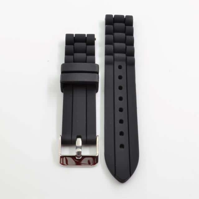 [New]MGS accessory clock Unisex Black Silicone Rubber Speedbump Pattern