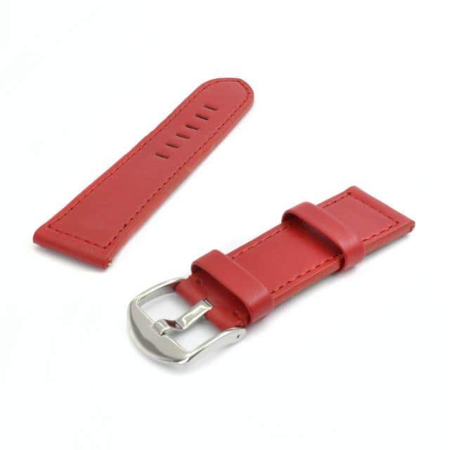 Bracelet De Montre En Cuir Véritable Vachette - Largeur 10 Mm - Fuchsia - Neuf Sans étiquette