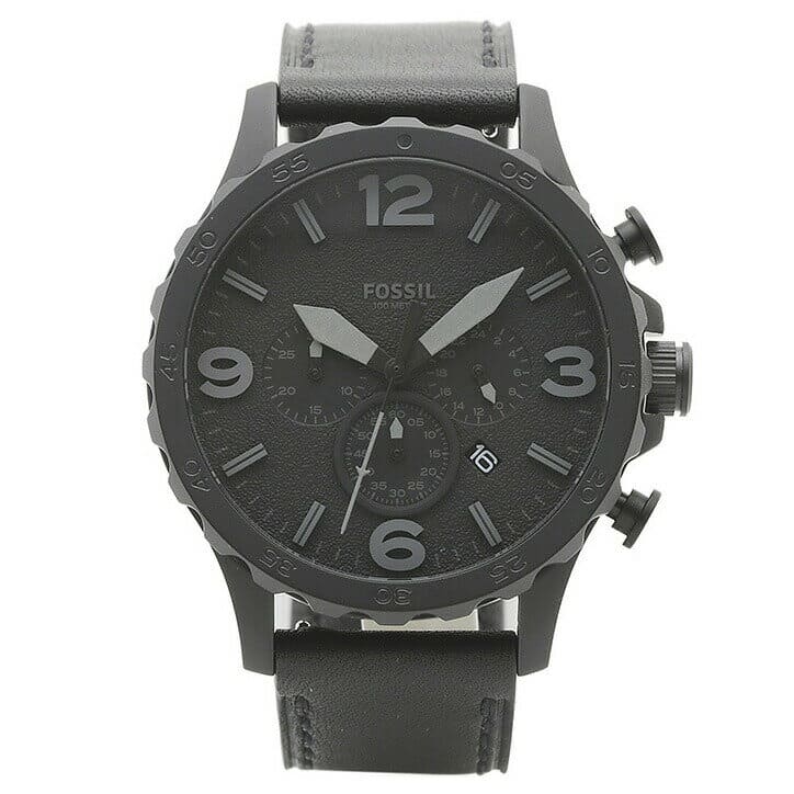 [New]Fossil FOSSIL JR1354 NATE Black Stainless - BE FORWARD Store