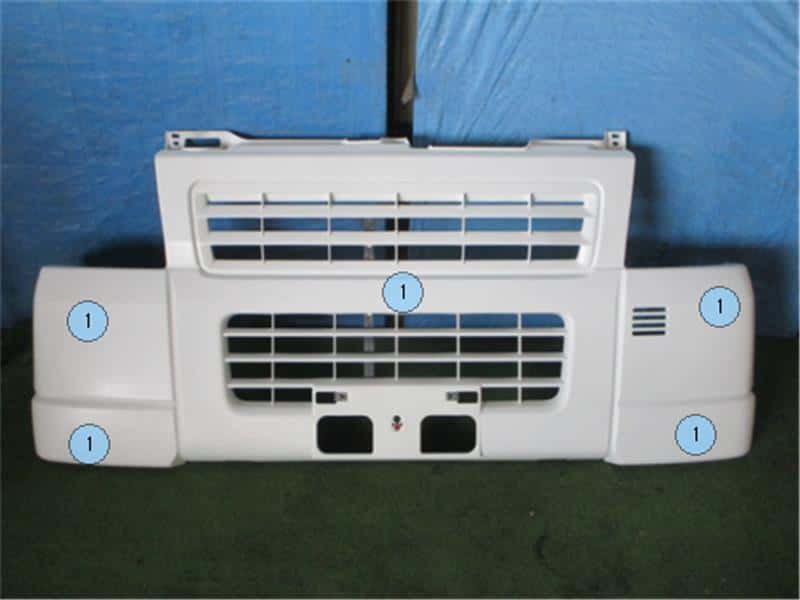 [Used]Front Bumper SUZUKI Carry 2005 LEDA63T 7171167H00R7E BE