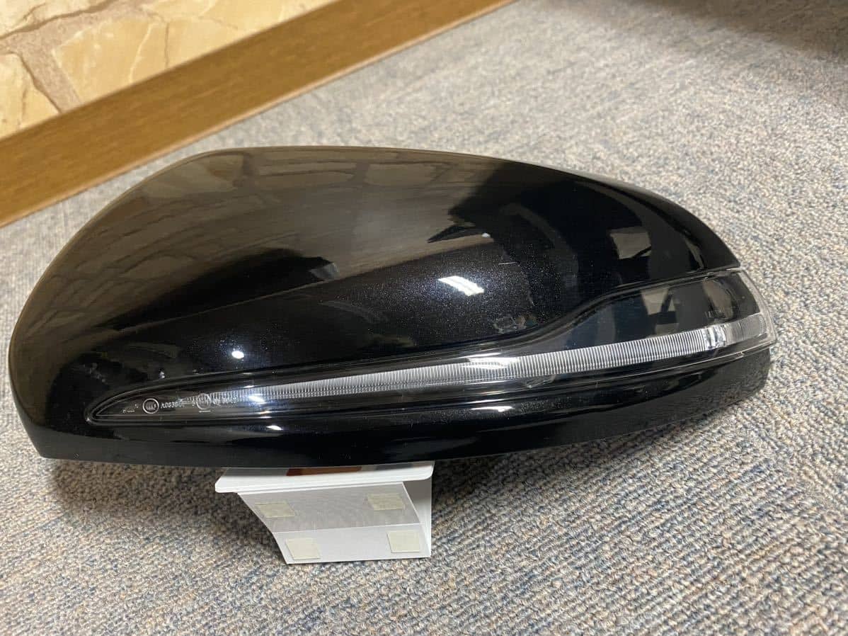 Used]☆ C257 Mercedes-Benz CLS Left Side View Mirror cover with turn signal  Genuine black 197 black 220d CLS450 09981103009999 0999064701 LED ☆ - BE  FORWARD Auto Parts