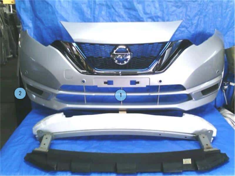 Used]Front Bumper NISSAN Note 2018 DAA-HE12 620225WL0B - BE