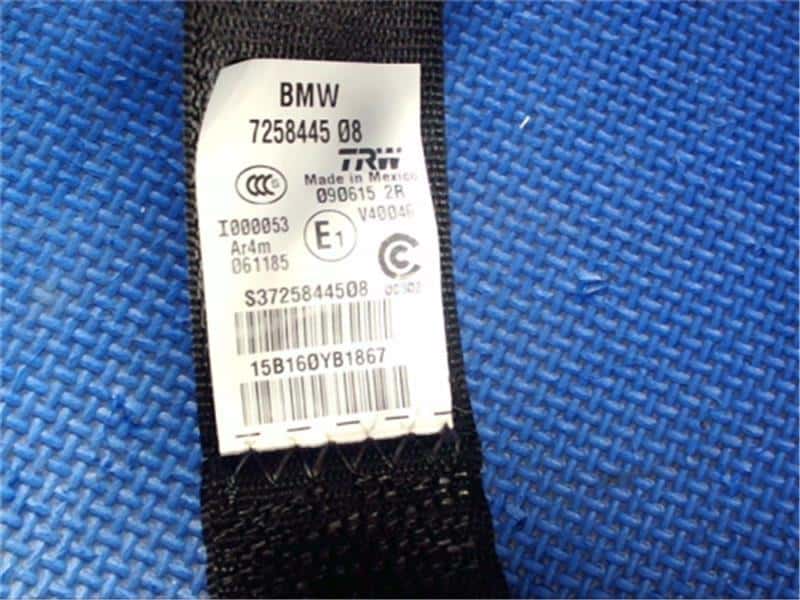 [Used]Rear Seat Seat Belt BMW X3 2015 LDAWY20 BE FORWARD Auto Parts