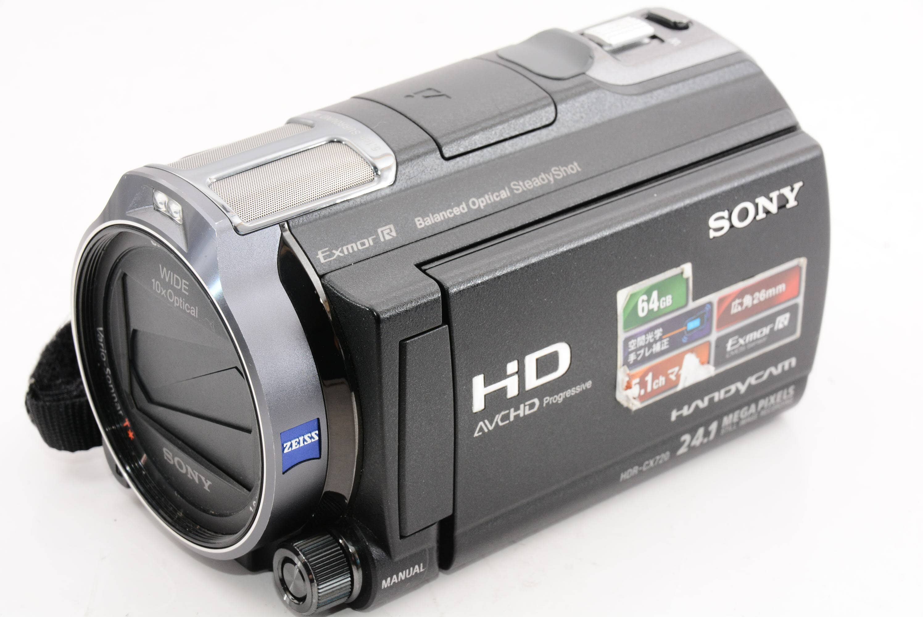 [Used]appearance extra special grade 　 SONY SONY video camera Handycam  CX720V incorporation memory 64GB Black HDR-CX720V - BE FORWARD Store