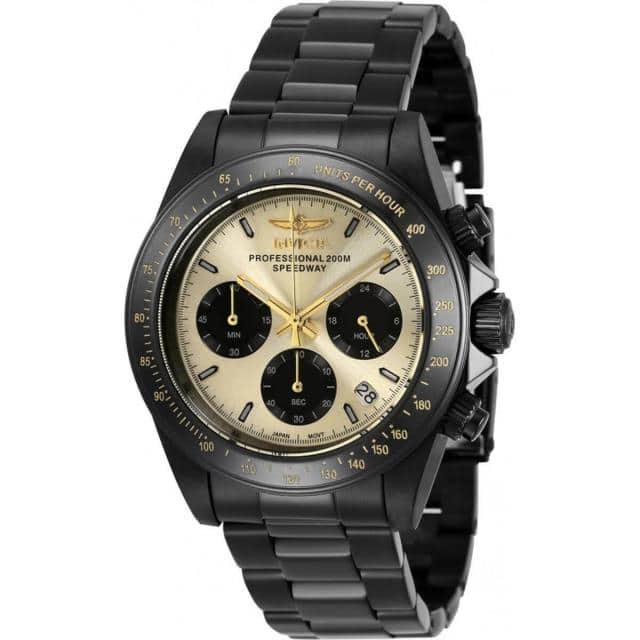 New]Invicta Orologio da Uomo Speedway Cronografo Acciaio Inox Nero