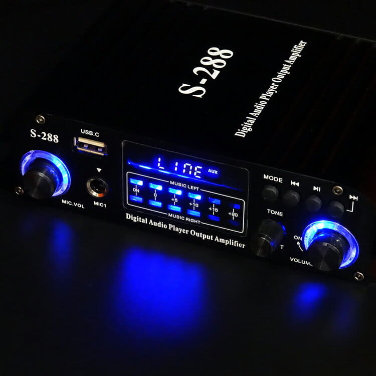 [New]MOT-LPS288 mounted with a 4ch Audio Amplifier 4*40W general ...