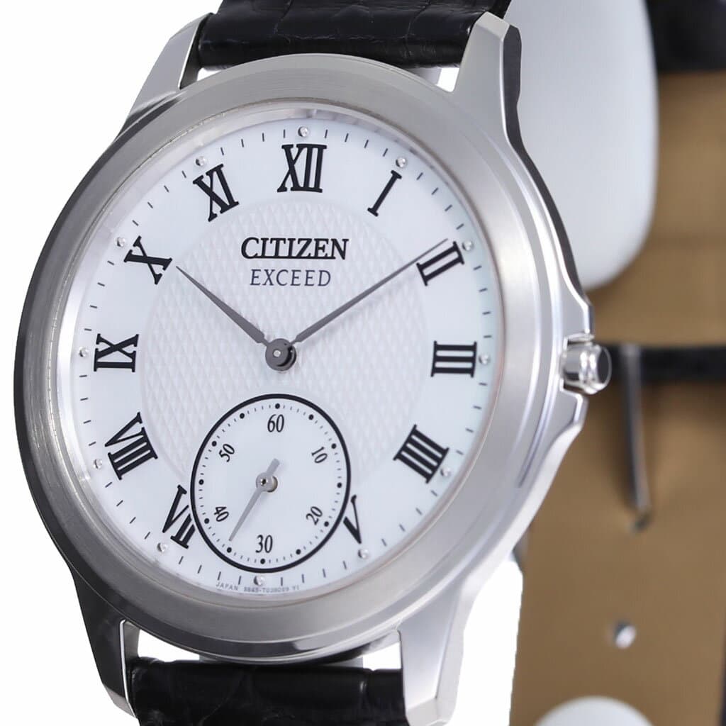 [New]CITIZEN Citizen clock Citizen Watch Citizen ekushido EXCEED mens white AQ500013D yellow