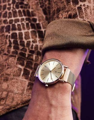 [New]eisosu ASOS DESIGN unisex stainless steel classic watch with ...