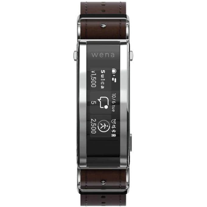 New]Kanto _-adaptive SONY WNW-C21A T brown smart wena 3 leather 