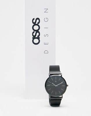 [New]eisosu ASOS DESIGN unisex stainless steel classic watch with ...