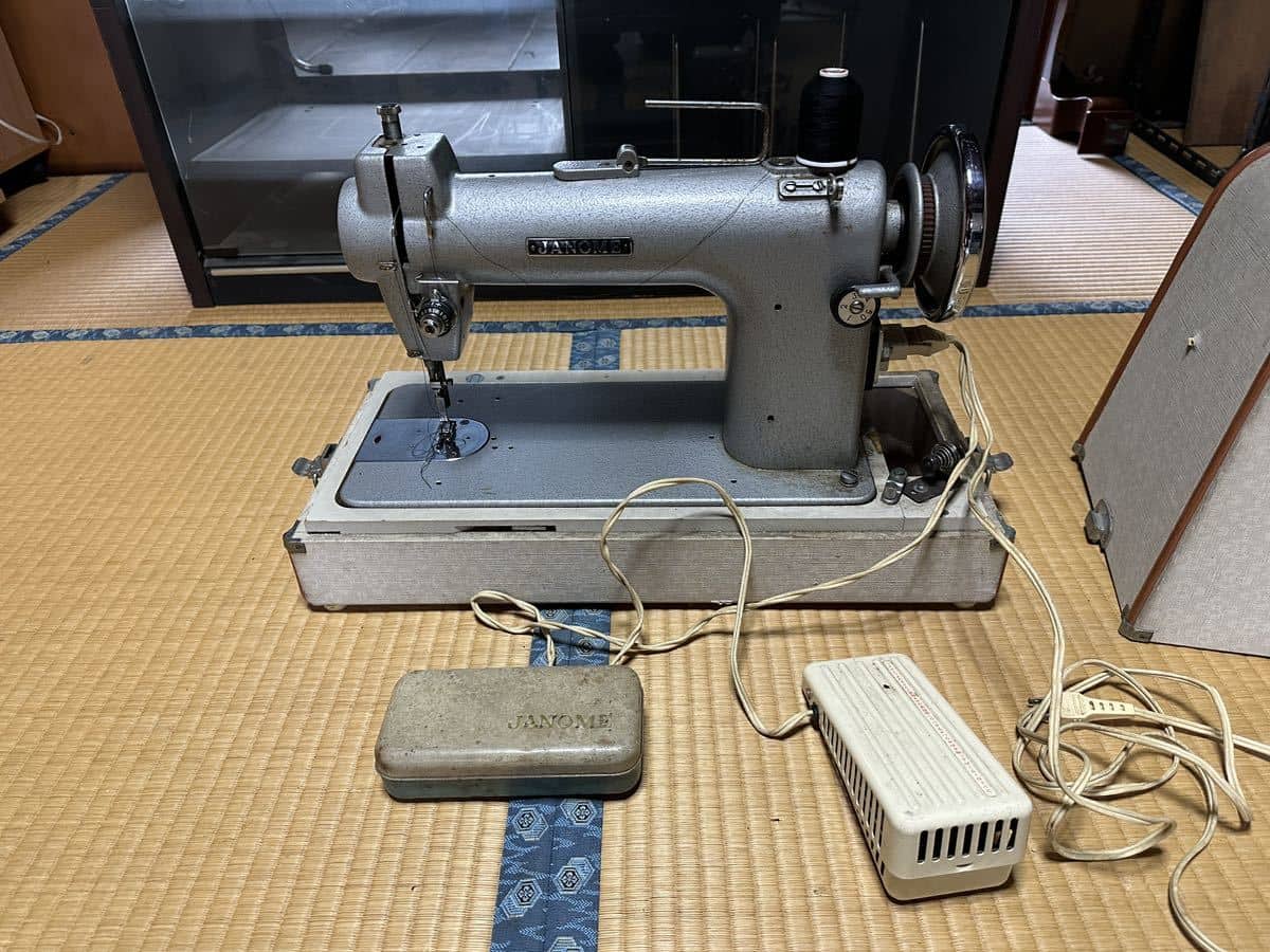 Used]janome 763 antique sewing machine actual work Janome sewing