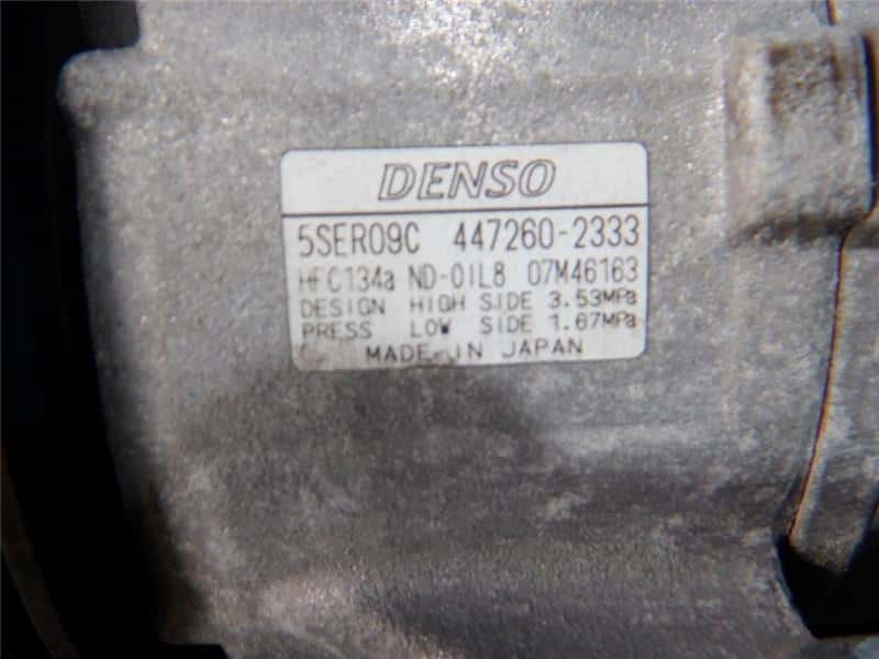 [Used]A/C Compressor TOYOTA Belta 2010 DBA-KSP92 - BE FORWARD Auto Parts