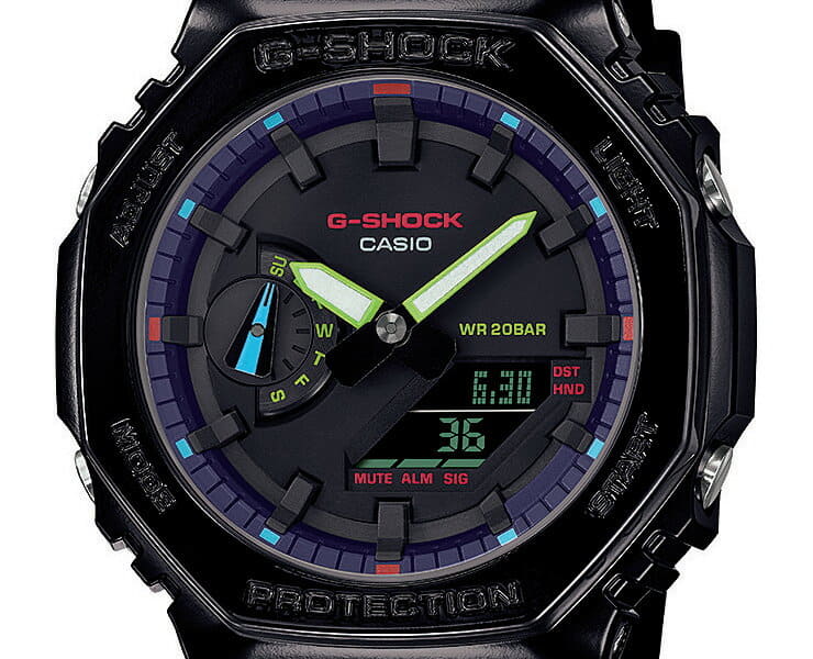 [New]G-SHOCK G-SHOCK Black GA-2100RGB-1AJF Casio G-Shock virtual ...