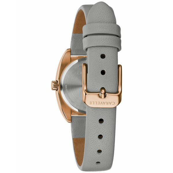 [New]Carvel Ladies Women's Gray Leather Strap Watch 26mm Gray - BE ...