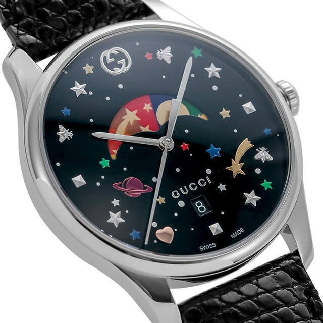 [New]Gucci clock G-TIMELESS quartz mens Ladies moon phase leather belt ...