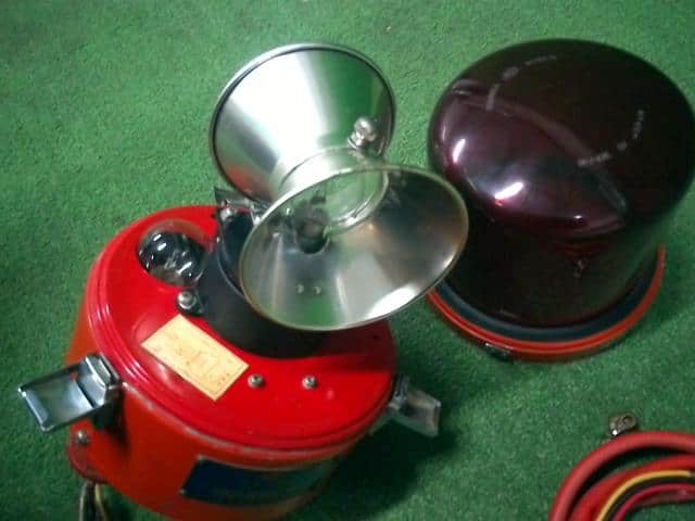 Used]Electrical Component 12V 赤色回転灯 消防 OSAKA SIREN・ - BE