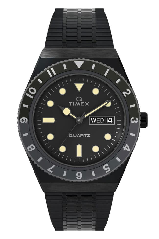 [New]8/5 24H It is in more! TIMEX Timex mens Ladies Q Timex 38mm Black ...